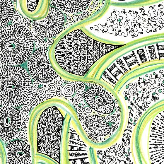 Shapes 1 a print by Fiona Willis