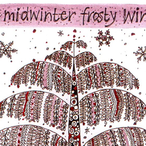 Christmas Tree, a card design by Fiona Willis