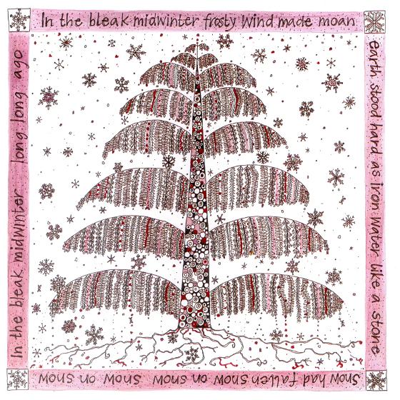 Christmas Tree, a card design by Fiona Willis
