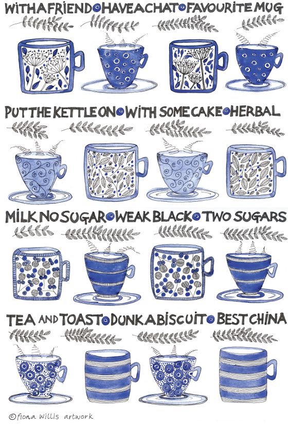 Cup of Tea Tea-Towel